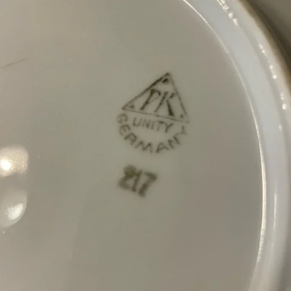 Vintage Orange Decorative Plate with Bird Design - Picture 5 of 5